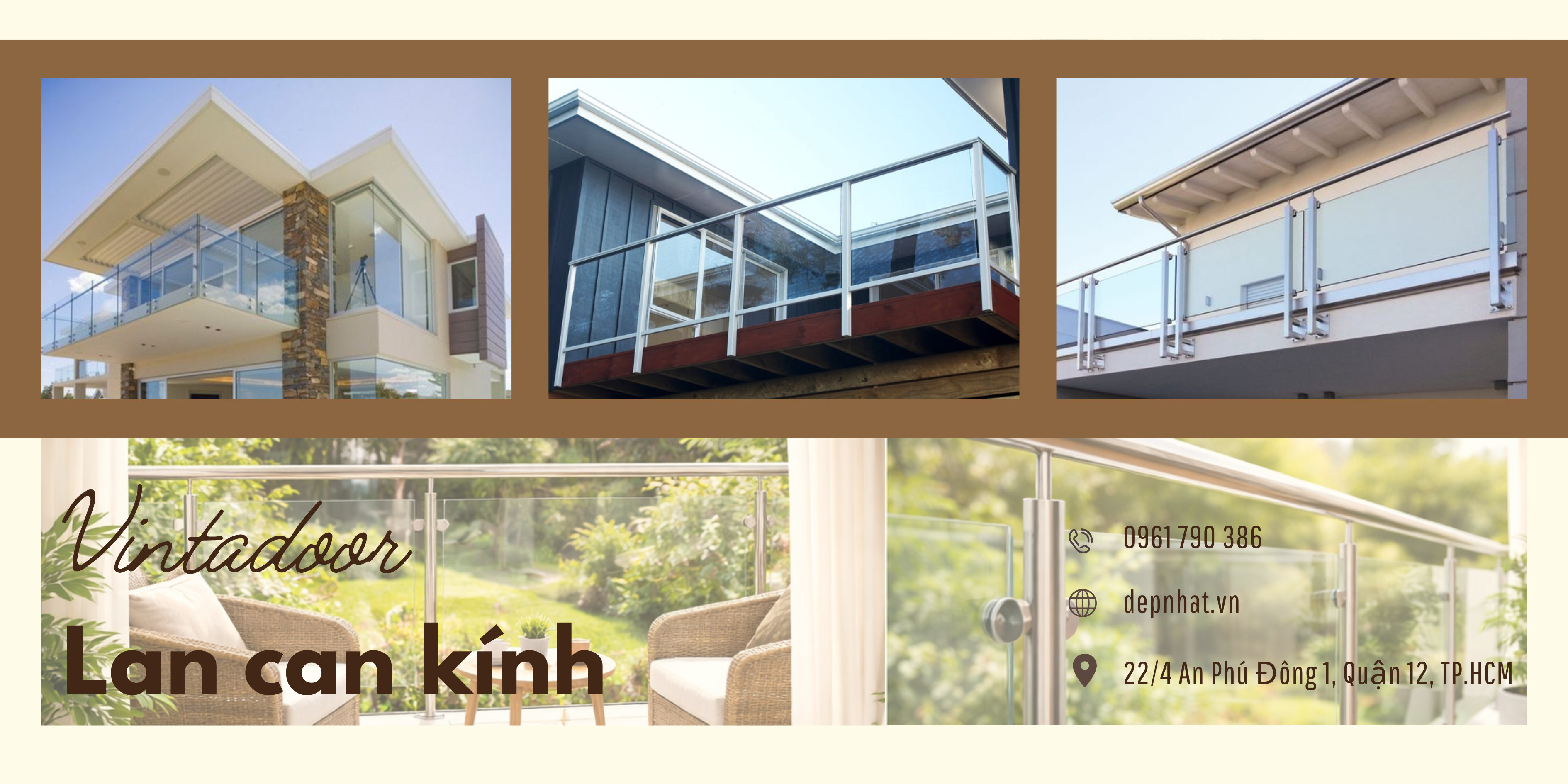 Giải Pháp Lan Can Kính Cho Nhà Diện Tích Nhỏ: Bí Quyết “Ăn Gian” Không Gian Cực Đỉnh